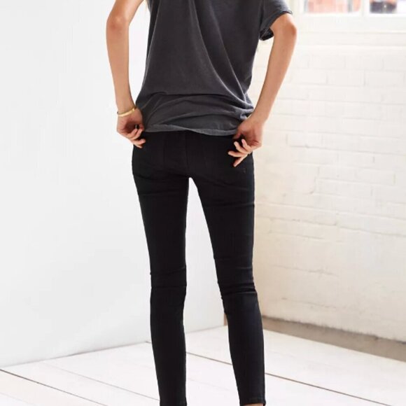 BDG Mid Rise Twig Black Skinny Slim Stretch Denim Jeans Pants Women's 8 / 29 - Picture 11 of 12